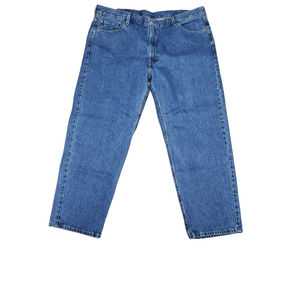 Levi's 550 Relaxed Fit Straight Blue Denim Jeans Mens Size 46 x 32